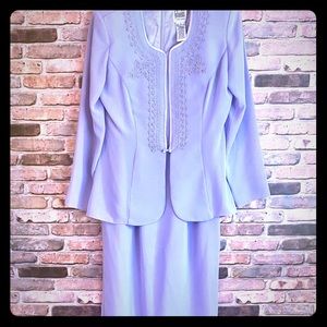 💜BEAUTIFUL LAVENDER DRESS & JACKET💜 SZ 8
